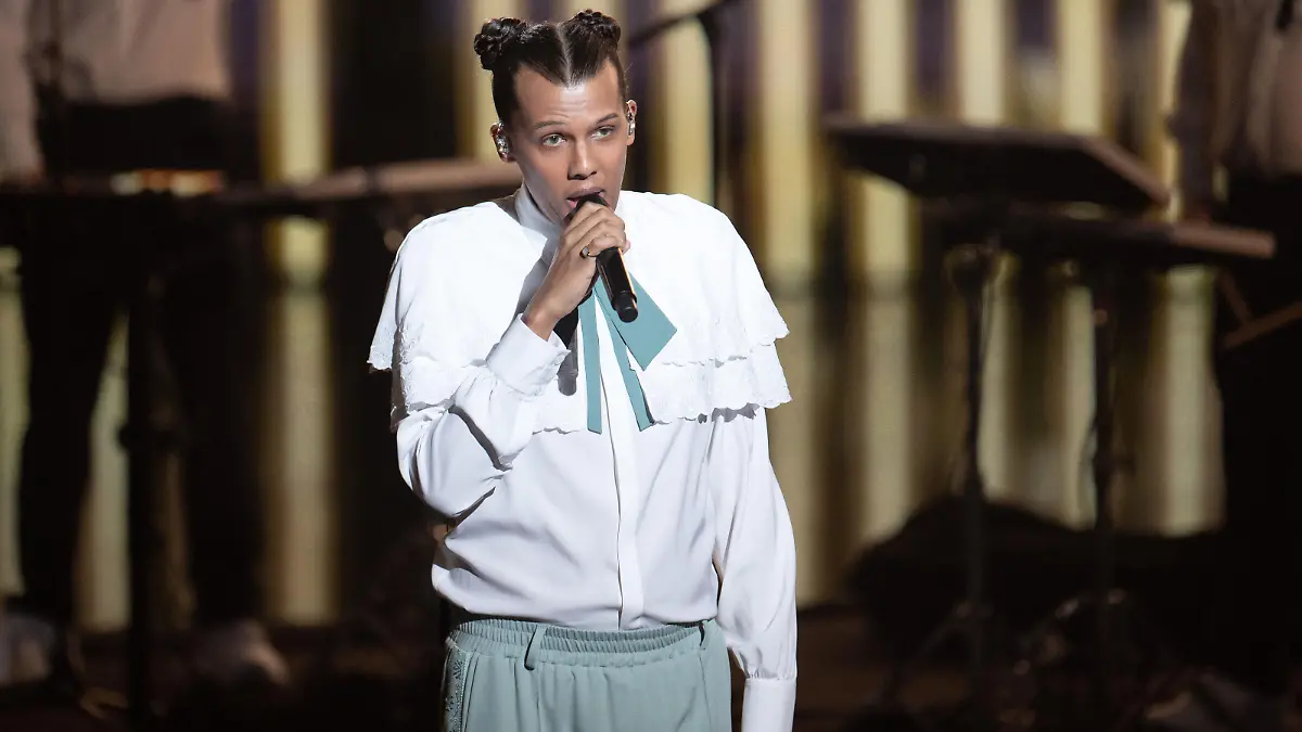 Stromae performs on stage during the 37th Victoires de la Musique at la Seine Musicale on February 11, 2022 in Boulogne-Billancourt, France. Photo by David Niviere/ABACAPRESS.COM