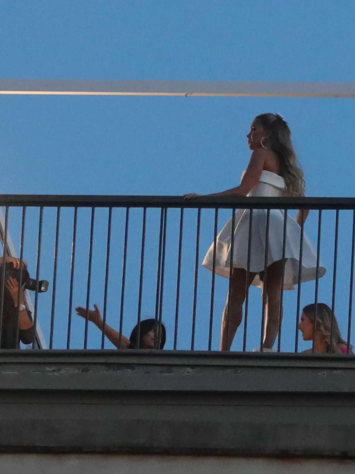 Sylvie Meis einen Tag vor ihrer Hochzeit bei einem Fotoshooting in Florenz