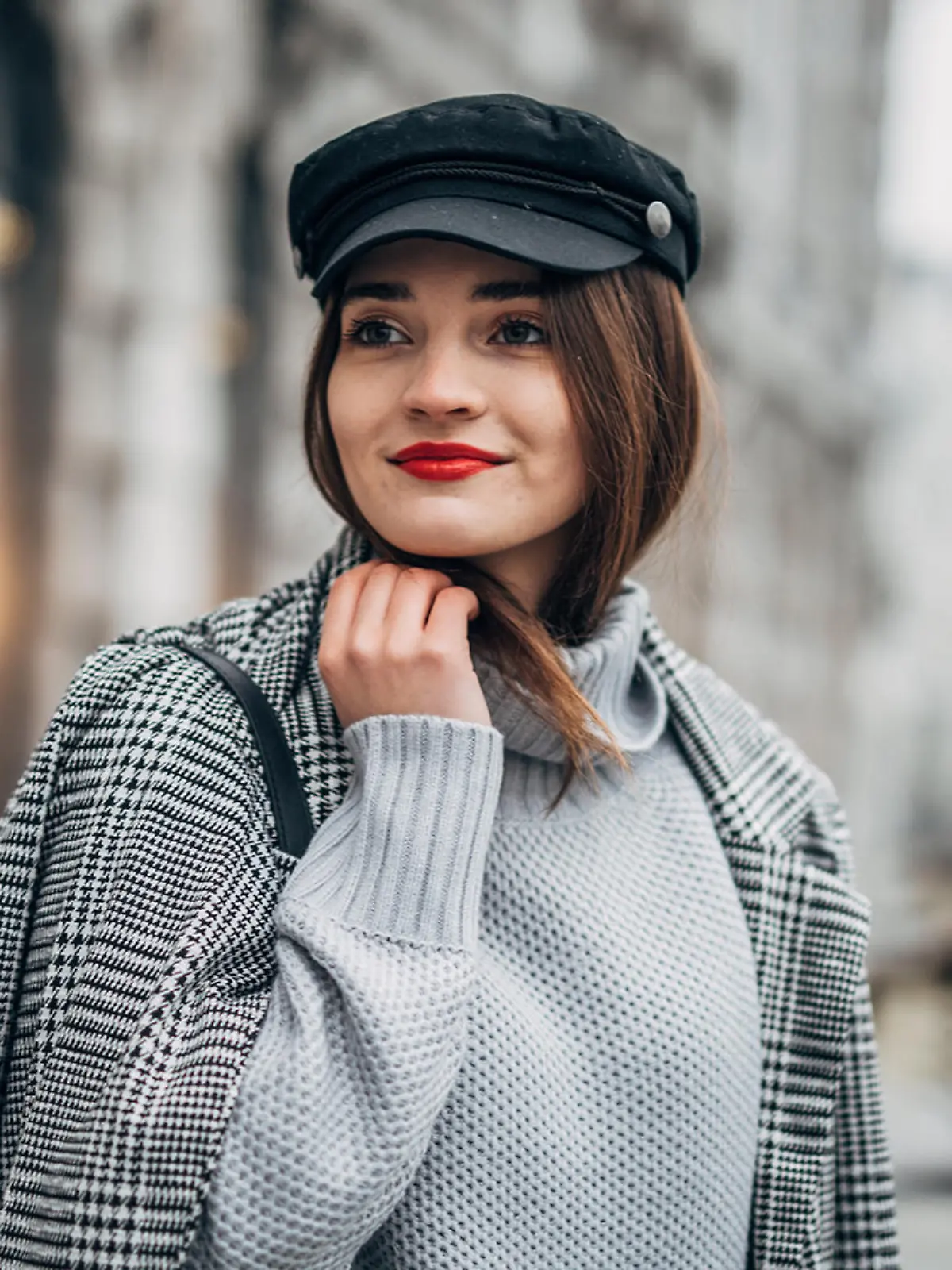Rollkragen-Pullover richtig stylen.