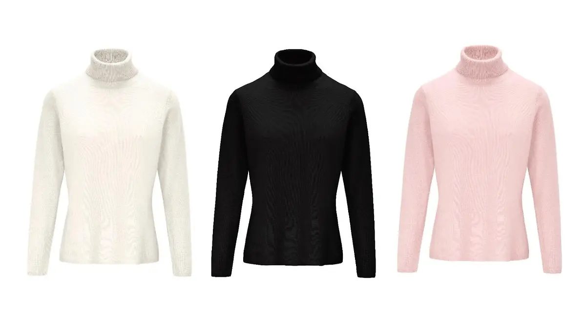 Rollkragen-Pullover stylen.