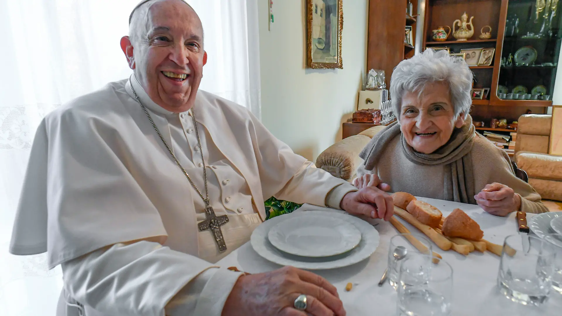 Carla Rabezzana und Papst Franziskus