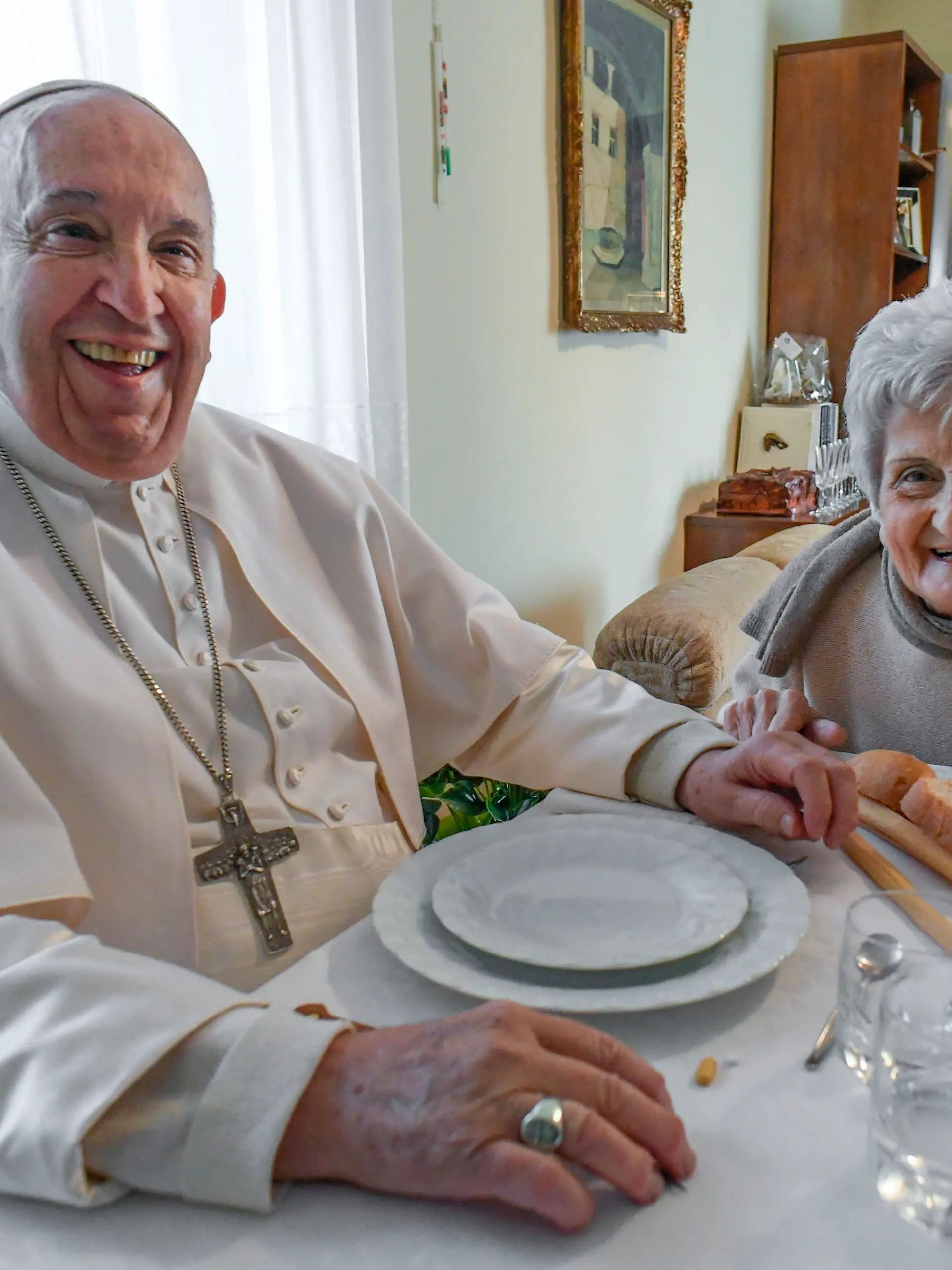 Carla Rabezzana und Papst Franziskus