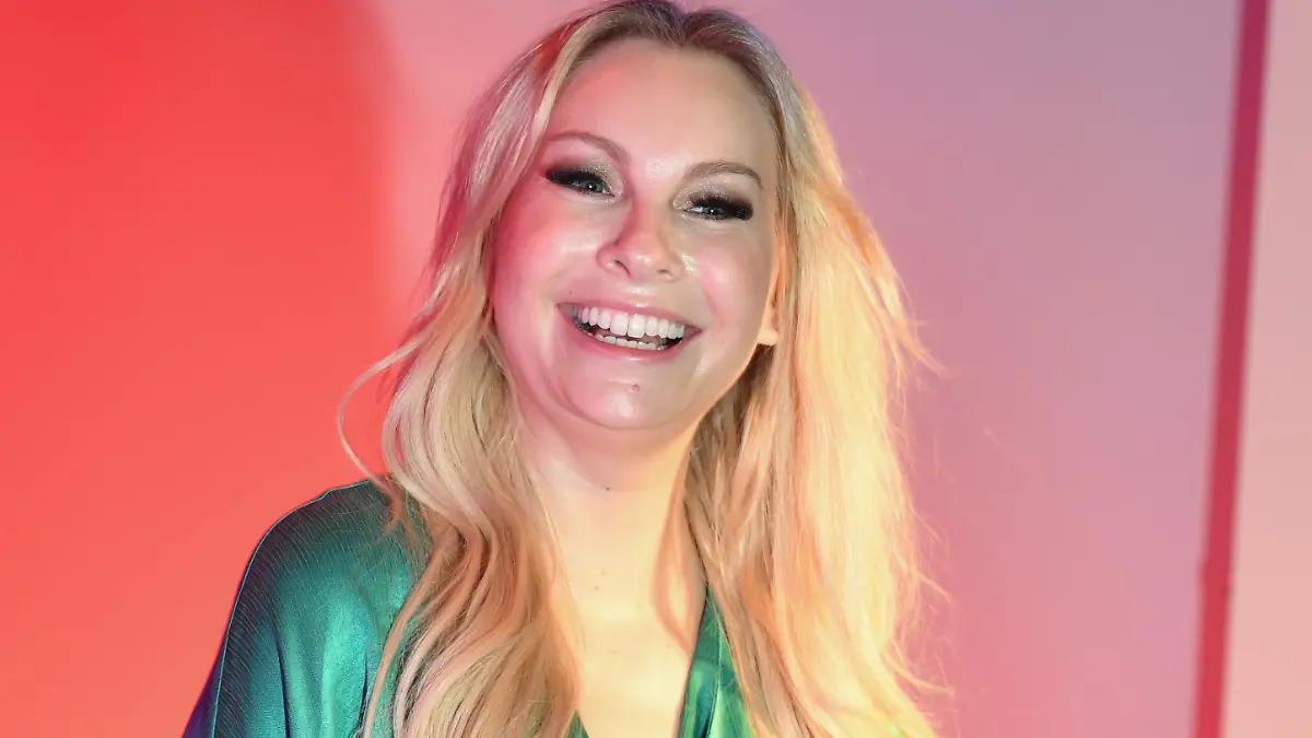 Susanne Klehn bei einem Pressetermin im Madame Tussauds Berlin.