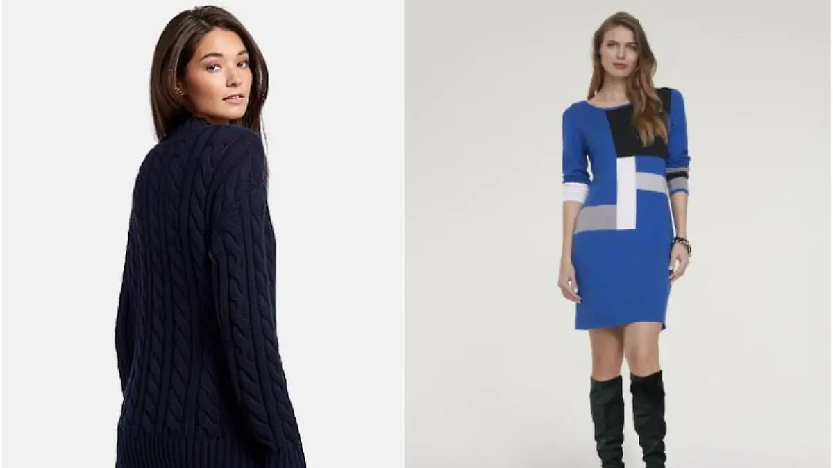 Herbst-Styles in Trendfarbe Blau