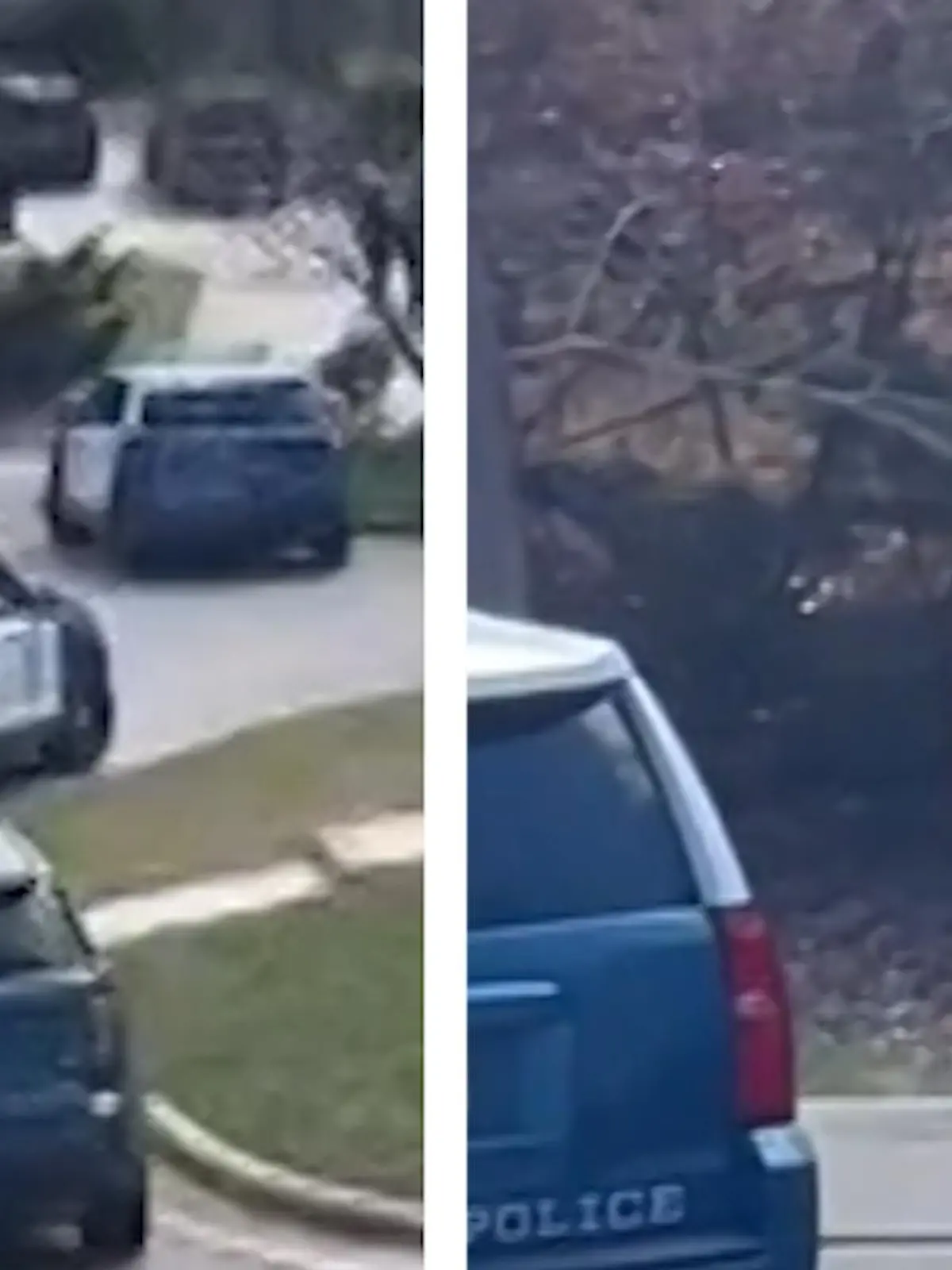 Trotz der gefährlichen Situation ließ sich der Amazon-Kurier in North Carolina USA nicht von seiner Pilgerreise als Paketzusteller abhalten - im Video.