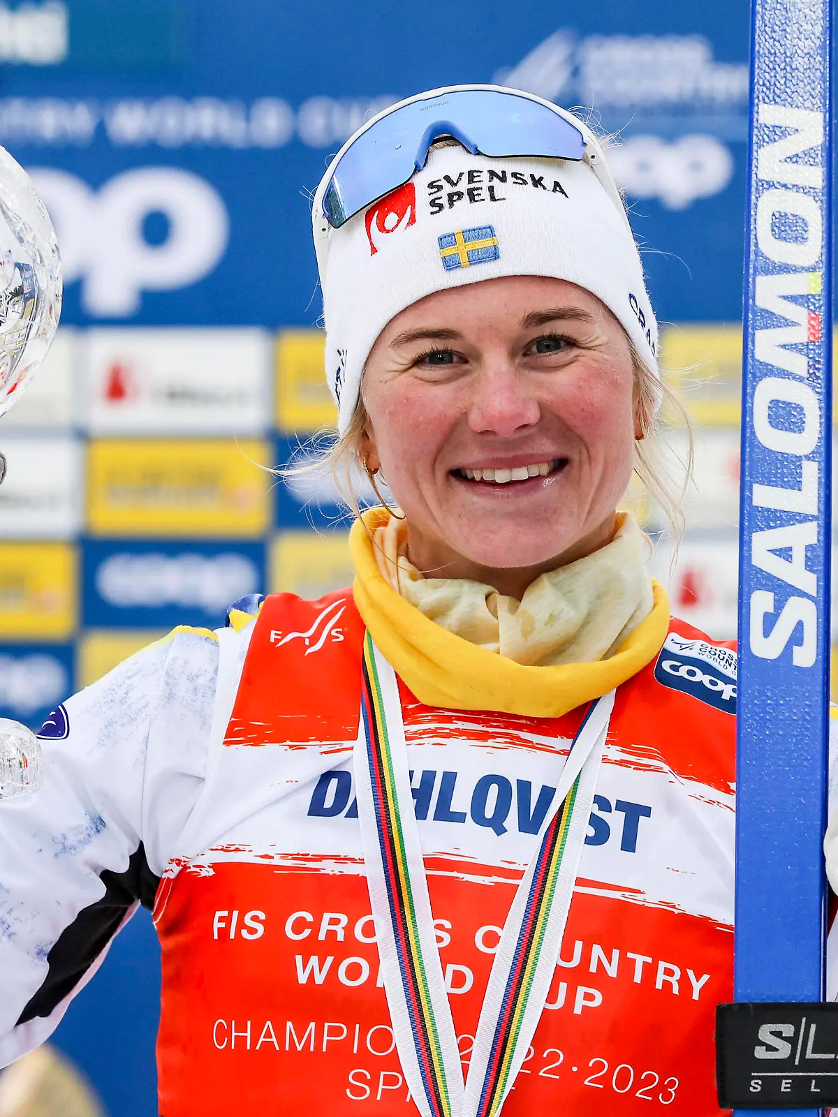 NORDIC SKIING - FIS WC Lahti LAHTI,FINLAND,25.MAR.23 - NORDIC SKIING, CROSS COUNTRY SKIING - FIS World Cup, classic sprint, final, ladies. Image shows Maja Dahlqvist SWE. Keywords: crystal globe. PUBLICATIONxNOTxINxAUTxSUIxSWE GEPAxpictures/xPatrickxSteiner