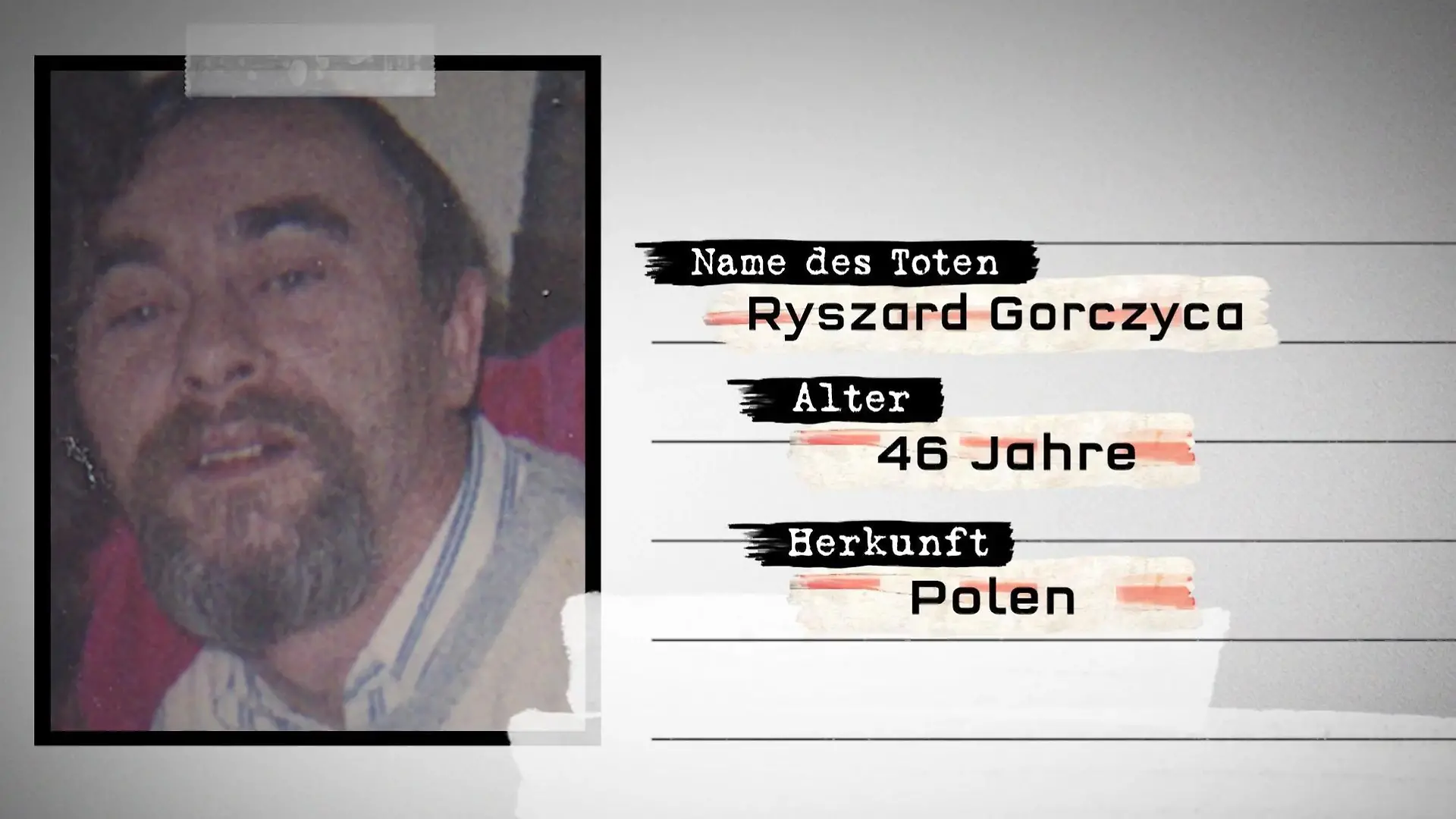 Cold Case Ryszard Gorczyca (Idar-Oberstein)