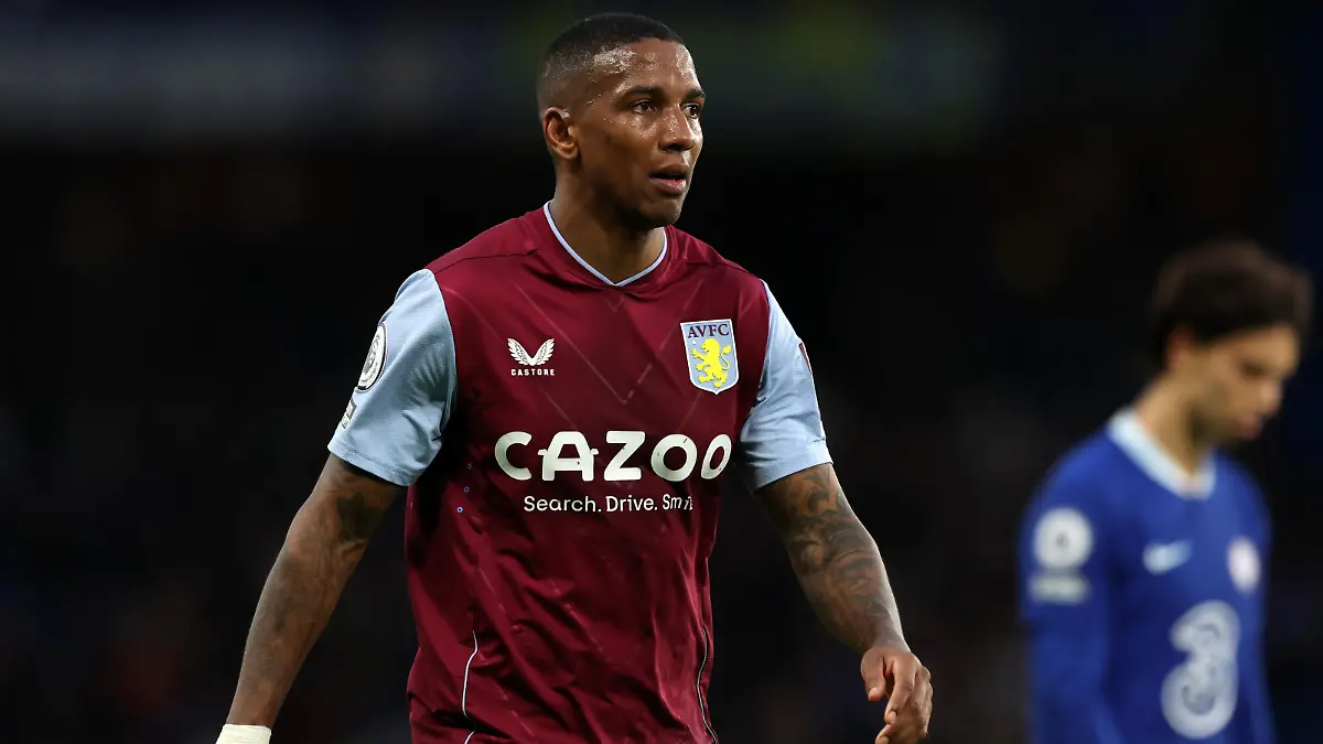 1st April 2023; Stamford Bridge, Chelsea, London, England: Premier League Football, Chelsea versus Aston Villa; Ashley Young of Aston Villa