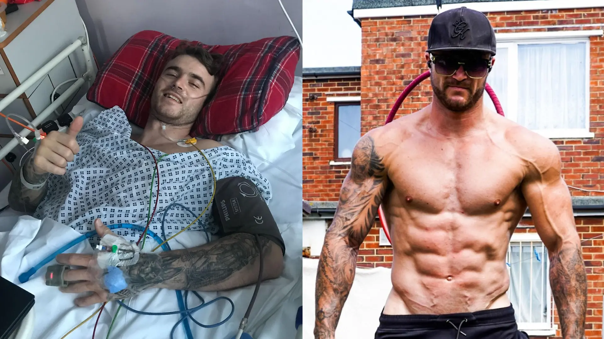 Ein junger Mann, der mit schweren Verletzungen im Krankenhaus liegt und trotz seiner Lähmung Personal Coach wurde.