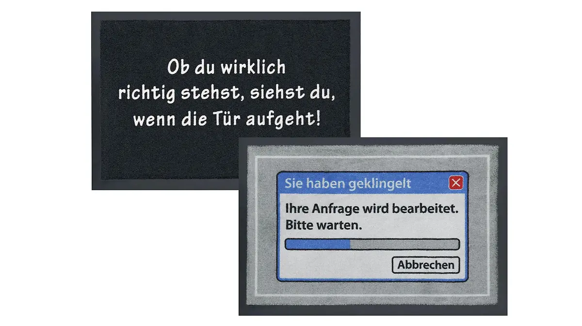 Lustige Fußmatten