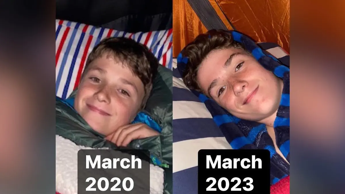 Max am Anfang und am Ende seines Abenteuers
