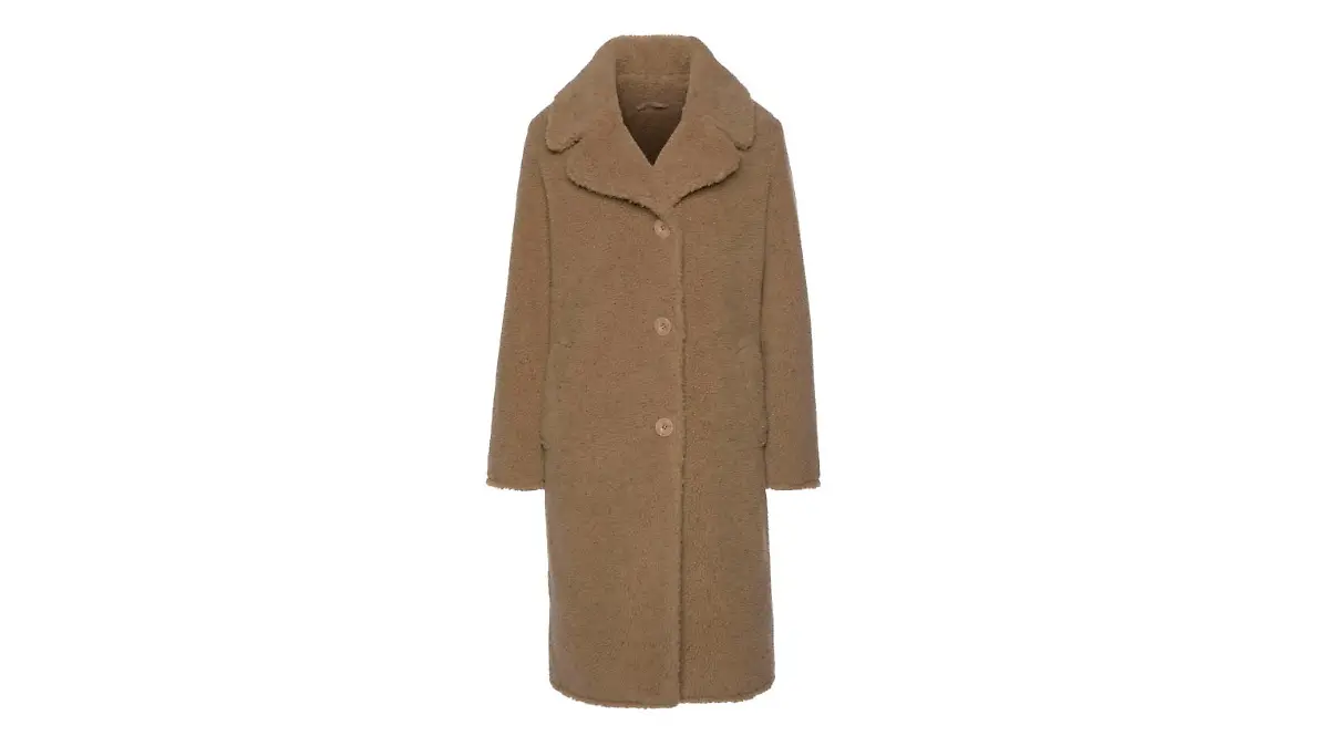 Tom Tailor Mantel aus Fellimitat.