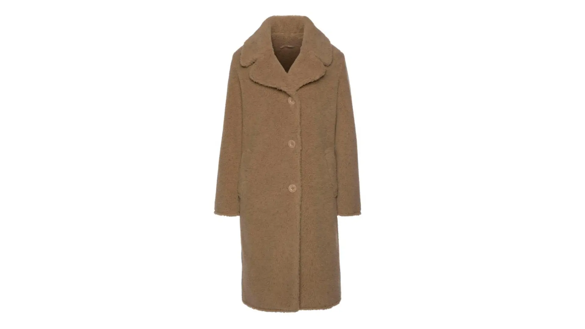 Tom Tailor Mantel aus Fellimitat.