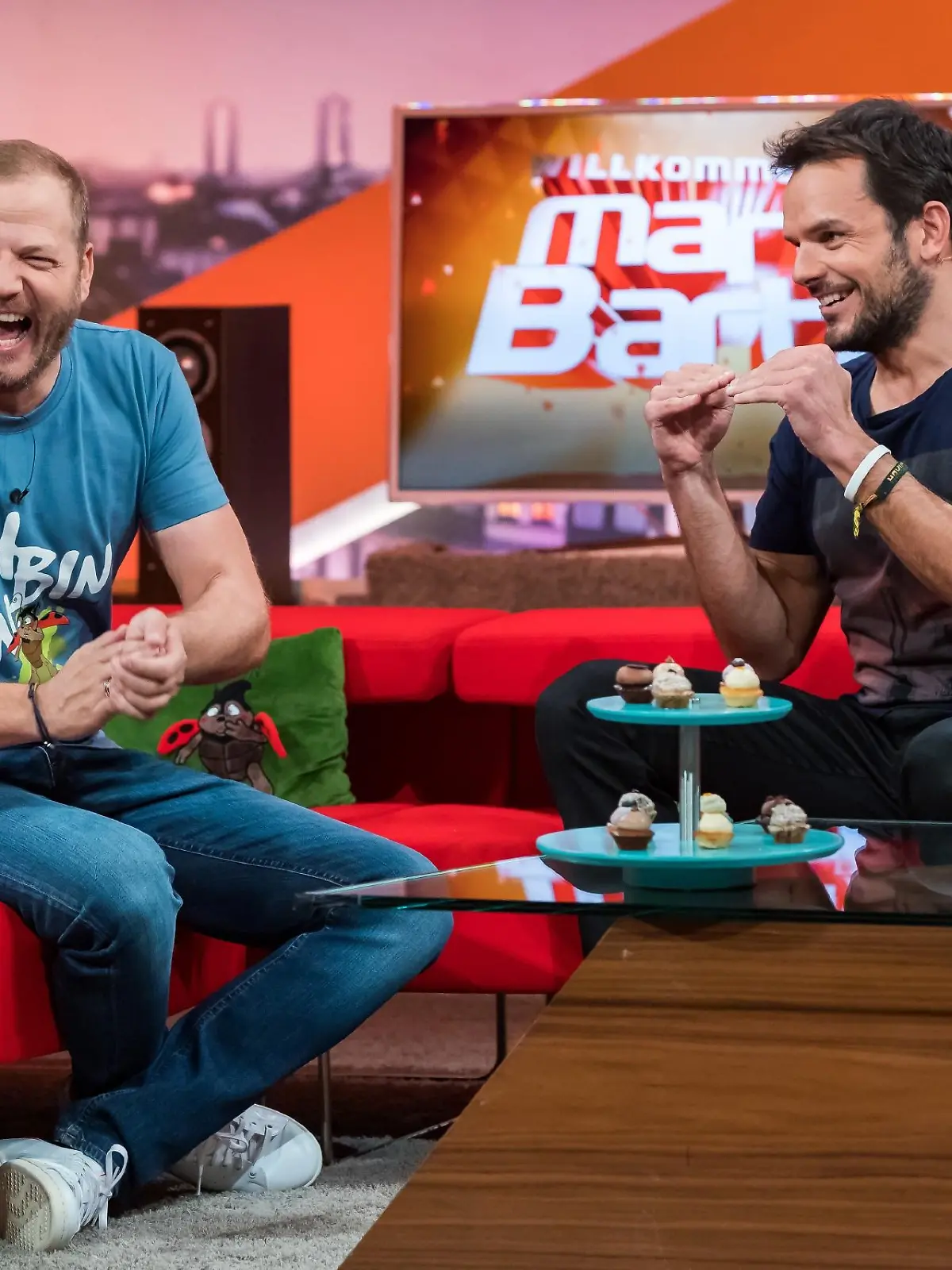 Gastgeber Mario Barth (l.) und Steffen Henssler