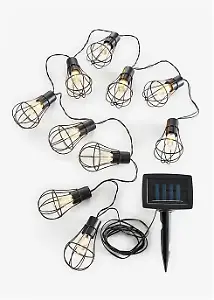 Solar Lichterkette mit zehn Lampen 