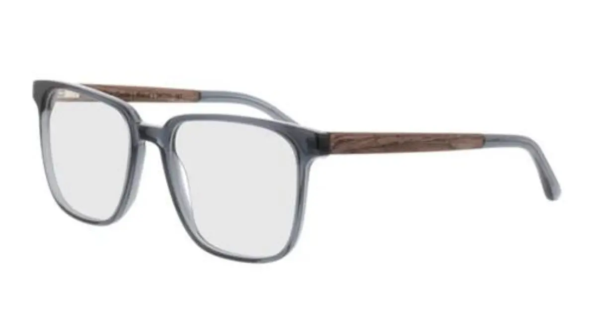 Holzbrille für runde Gesichter.