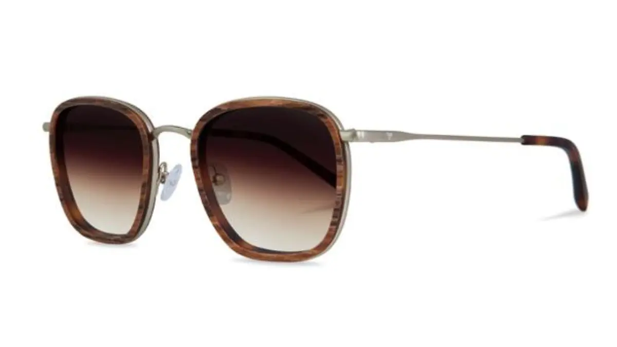 Sonnenbrille aus Holz.