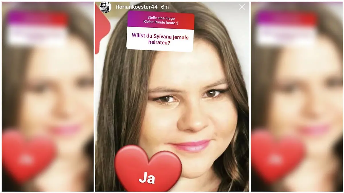 Klares "Ja": Florian will seine Sylvana Wollny heiraten