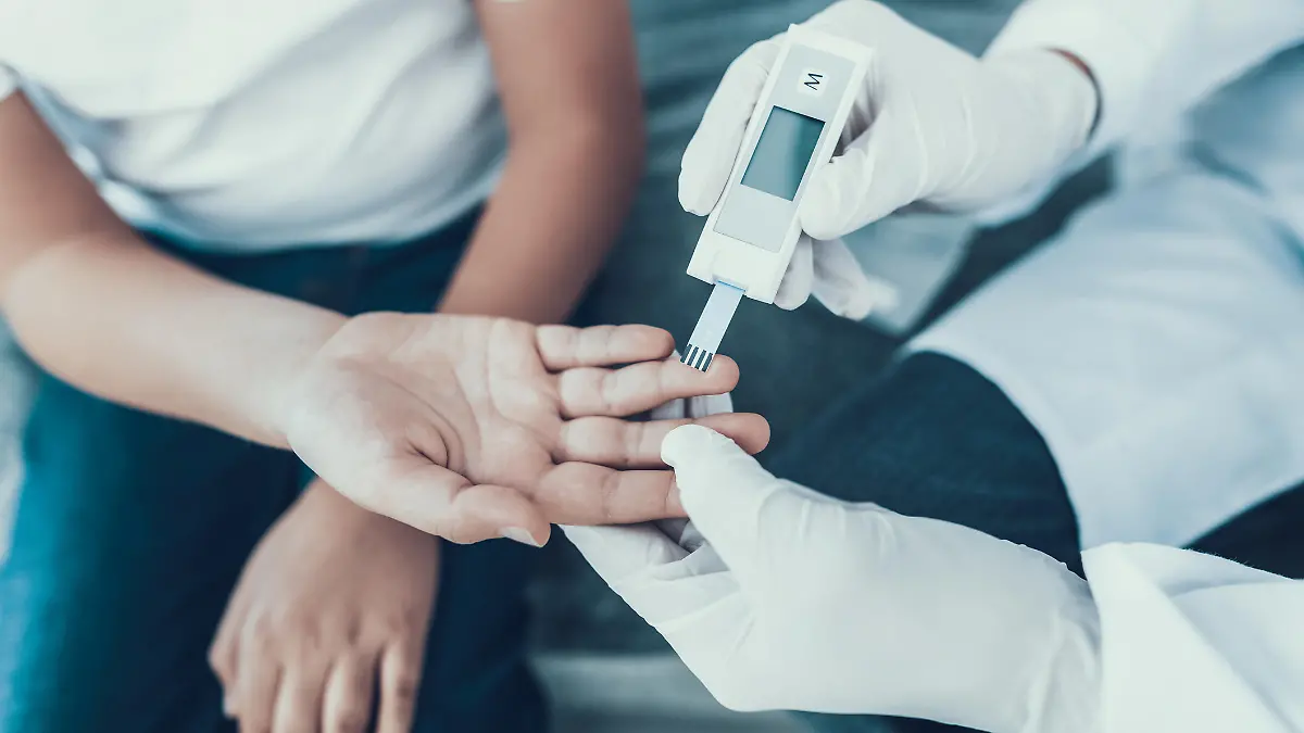 Mann mit Diabetes