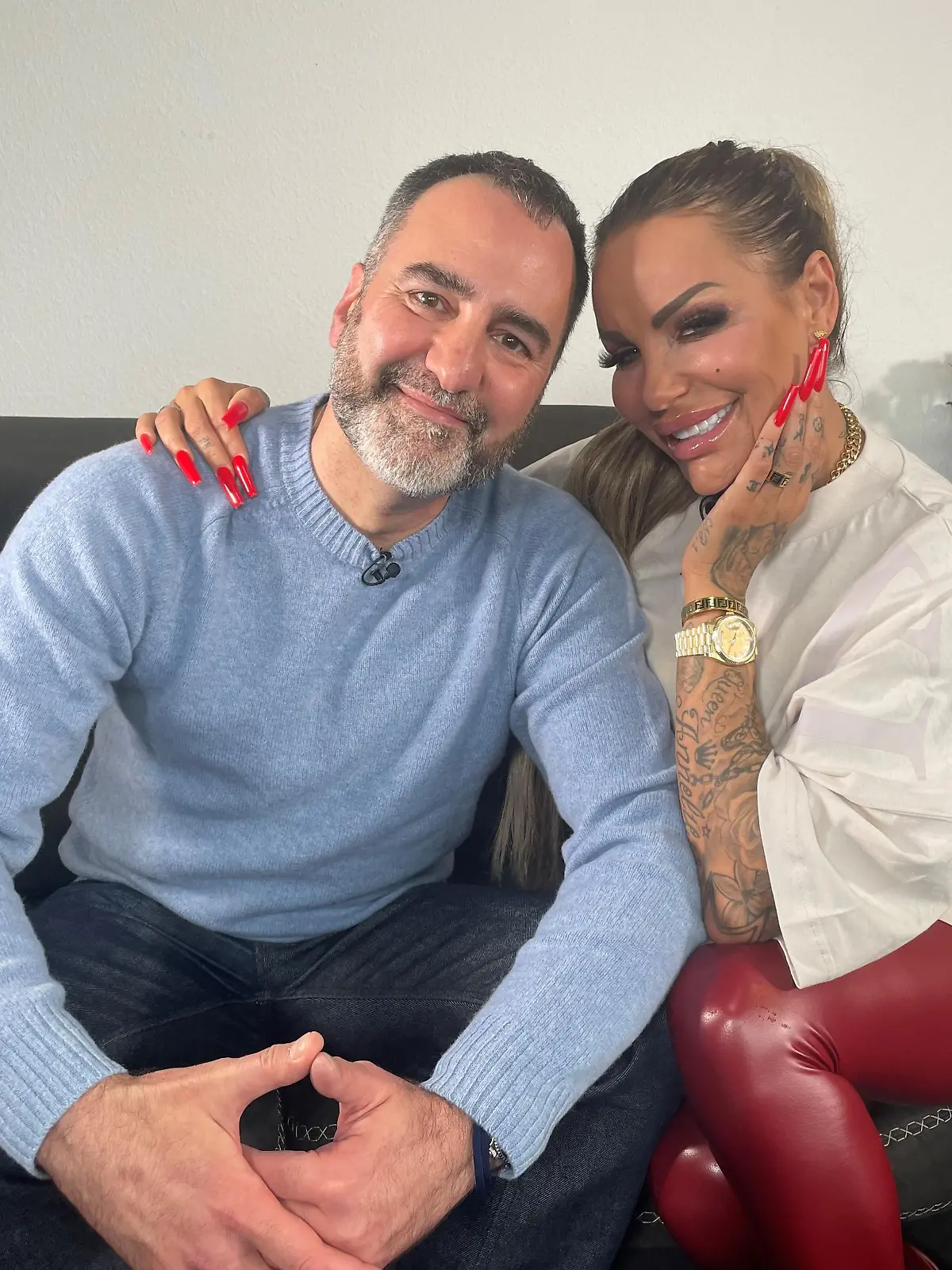 David Modjarad und Gina-Lisa Lohfink bei "Ein Promi ein Joker"