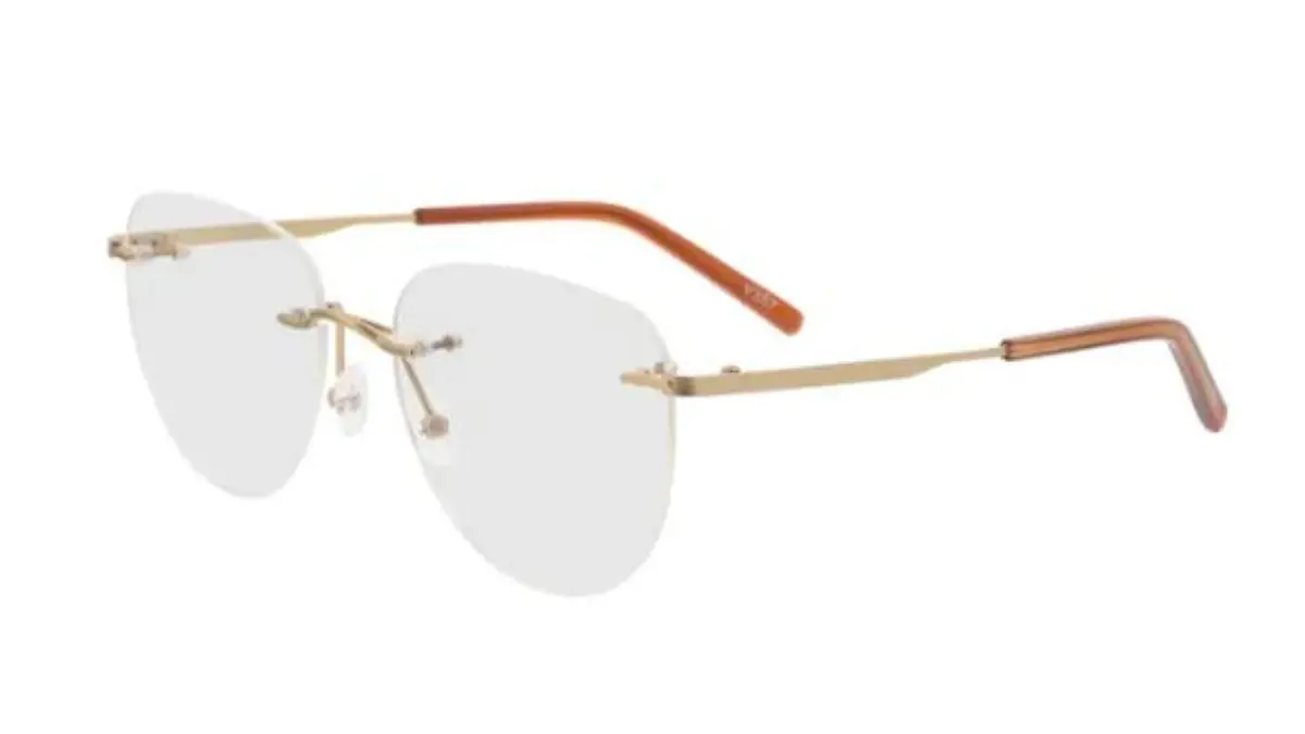 Brille mit goldenen Elementen von Brille24.