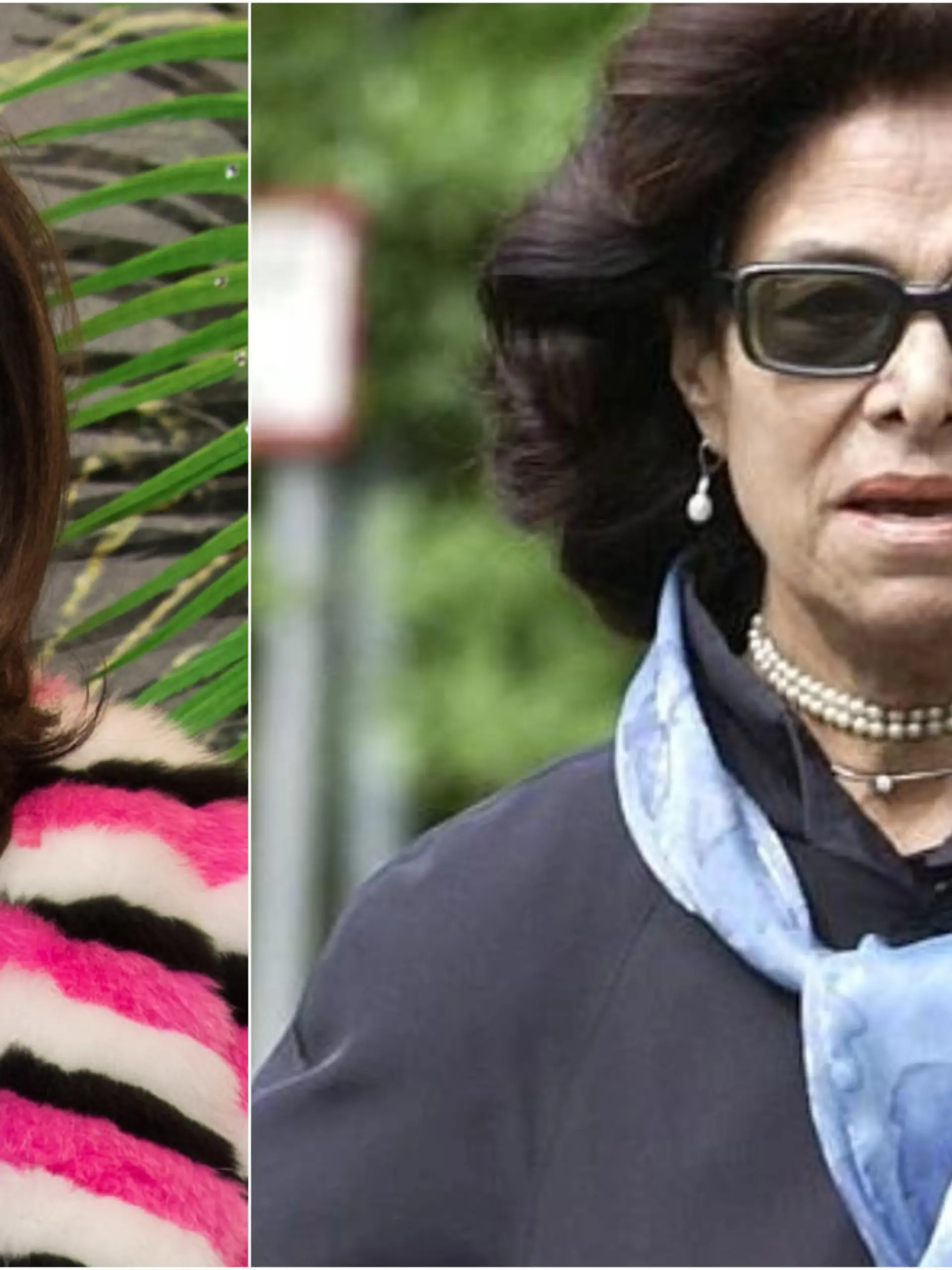 Musste sich oft von ihrer demenzkranken Mutter Luisa (r.) ärgern lassen: Verona Pooth (l.)