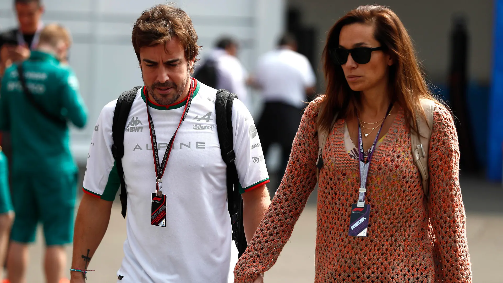 Formula 1 2022: Mexico City GP AUTODROMO HERMANOS RODRIGUEZ, MEXICO - OCTOBER 27: Fernando Alonso, Alpine F1 Team with Andrea Schlager during the Mexico City GP at Autodromo Hermanos Rodriguez on Thursday October 27, 2022 in Mexico City, Mexico. Photo by Carl Bingham / LAT Images Images PUBLICATIONxINxGERxSUIxAUTxHUNxONLY GP2220_105338_W4I6944