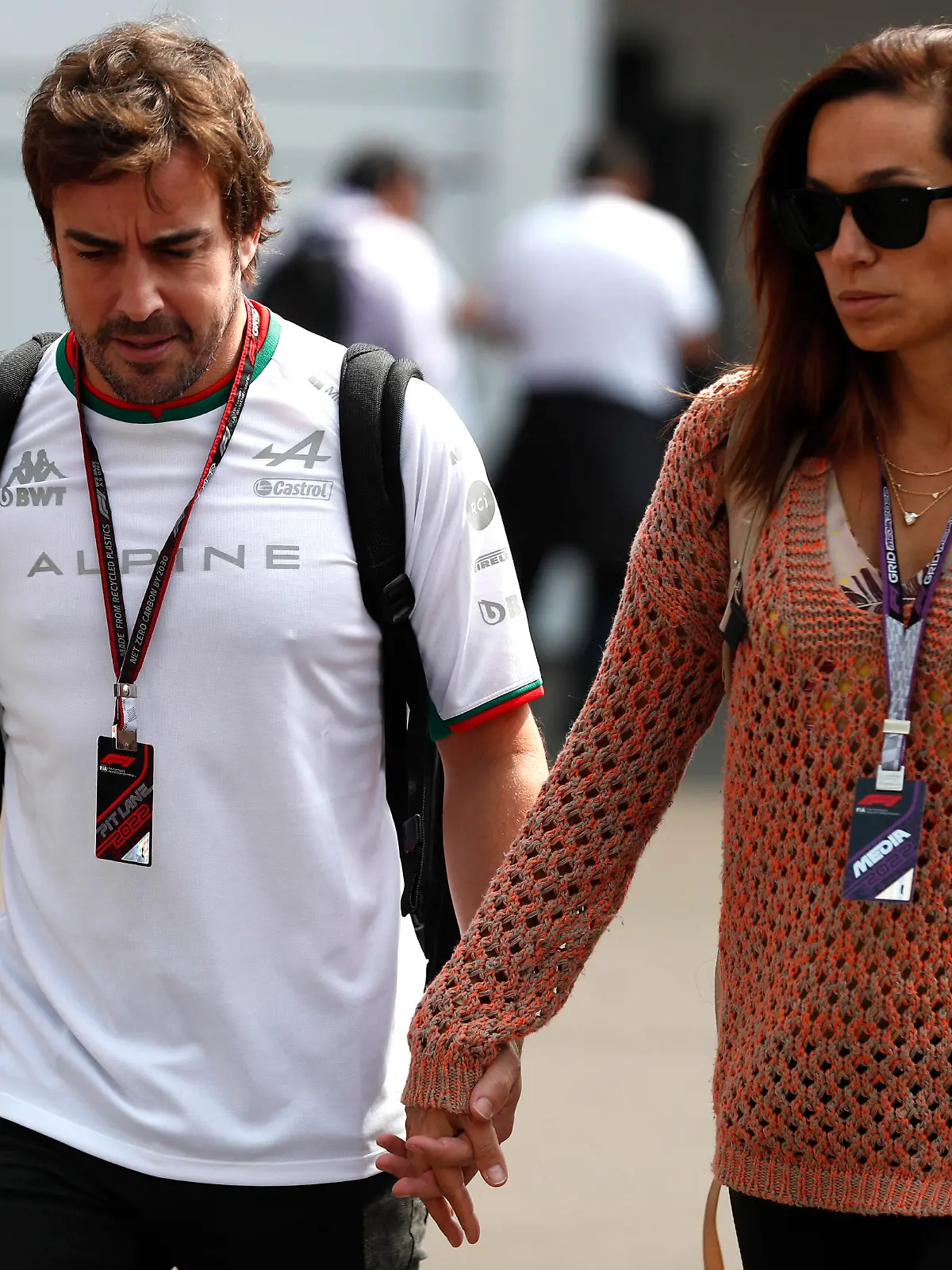 Formula 1 2022: Mexico City GP AUTODROMO HERMANOS RODRIGUEZ, MEXICO - OCTOBER 27: Fernando Alonso, Alpine F1 Team with Andrea Schlager during the Mexico City GP at Autodromo Hermanos Rodriguez on Thursday October 27, 2022 in Mexico City, Mexico. Photo by Carl Bingham / LAT Images Images PUBLICATIONxINxGERxSUIxAUTxHUNxONLY GP2220_105338_W4I6944 