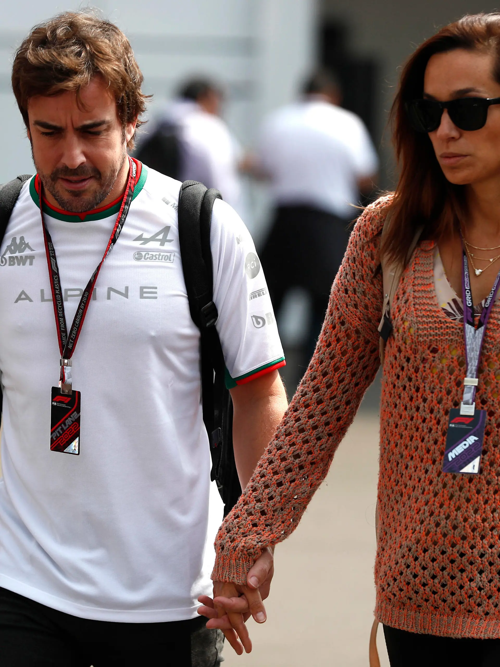 Formula 1 2022: Mexico City GP AUTODROMO HERMANOS RODRIGUEZ, MEXICO - OCTOBER 27: Fernando Alonso, Alpine F1 Team with Andrea Schlager during the Mexico City GP at Autodromo Hermanos Rodriguez on Thursday October 27, 2022 in Mexico City, Mexico. Photo by Carl Bingham / LAT Images Images PUBLICATIONxINxGERxSUIxAUTxHUNxONLY GP2220_105338_W4I6944 
