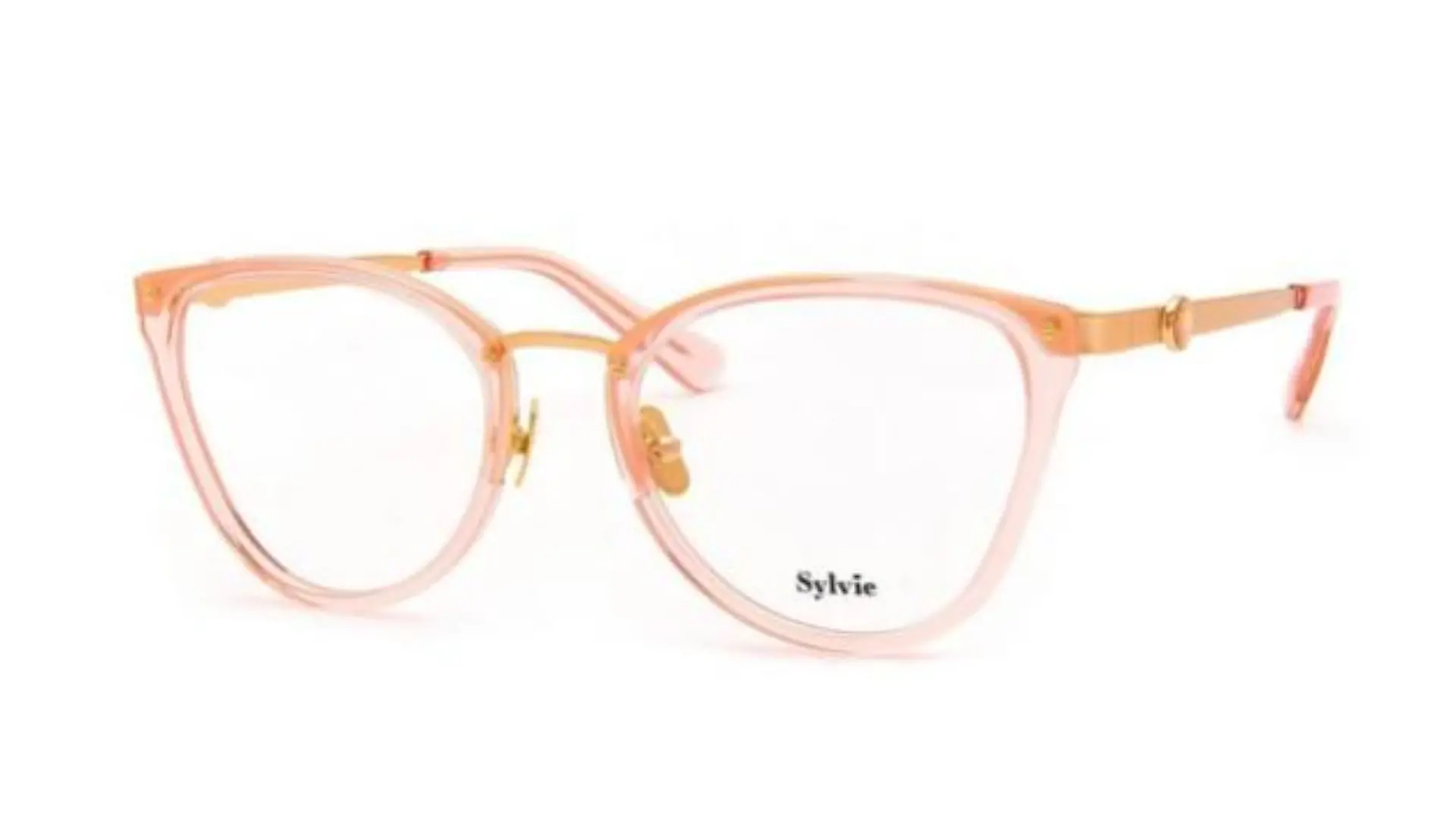 Rosa Brillengestell von Sylvie Optics.