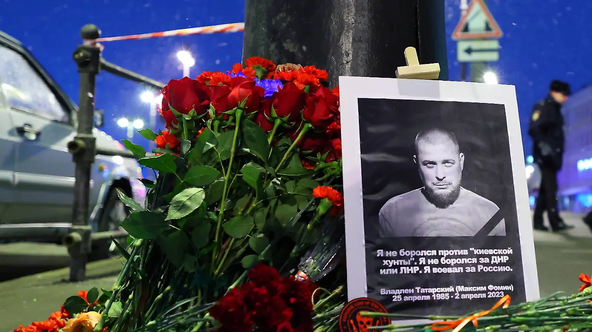 April 2, 2023. - Russia, Saint-Petersburg. - Consequences of the explosion in the cafe Street Food Bar No. 1 on Universitetskaya embankment. As a result of the explosion, war correspondent Vladlen Tatarsky was killed. The IED that went off in the cafe was hidden in a figurine given to Tatarsky, law enforcement officials said. AlexanderxKulebyakin