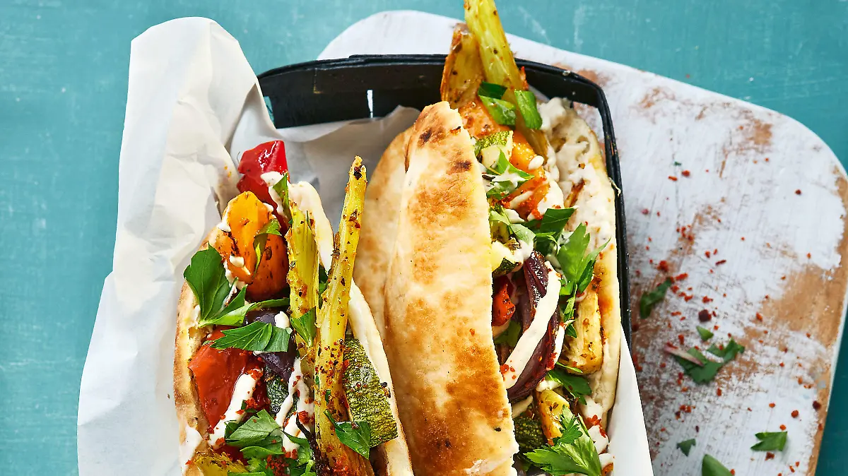 Sila Sahins Veggie-Döner für ihren Mann Samuel Radlinger