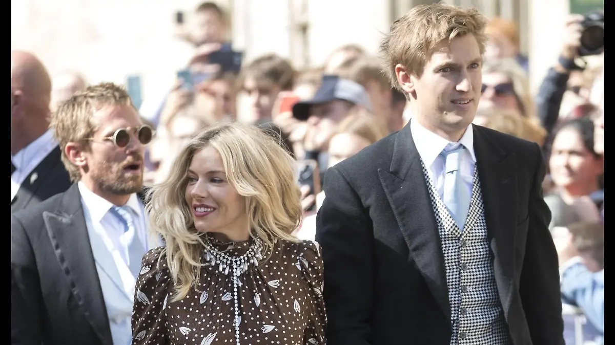 Sienna Miller und Lucas Zwirner.