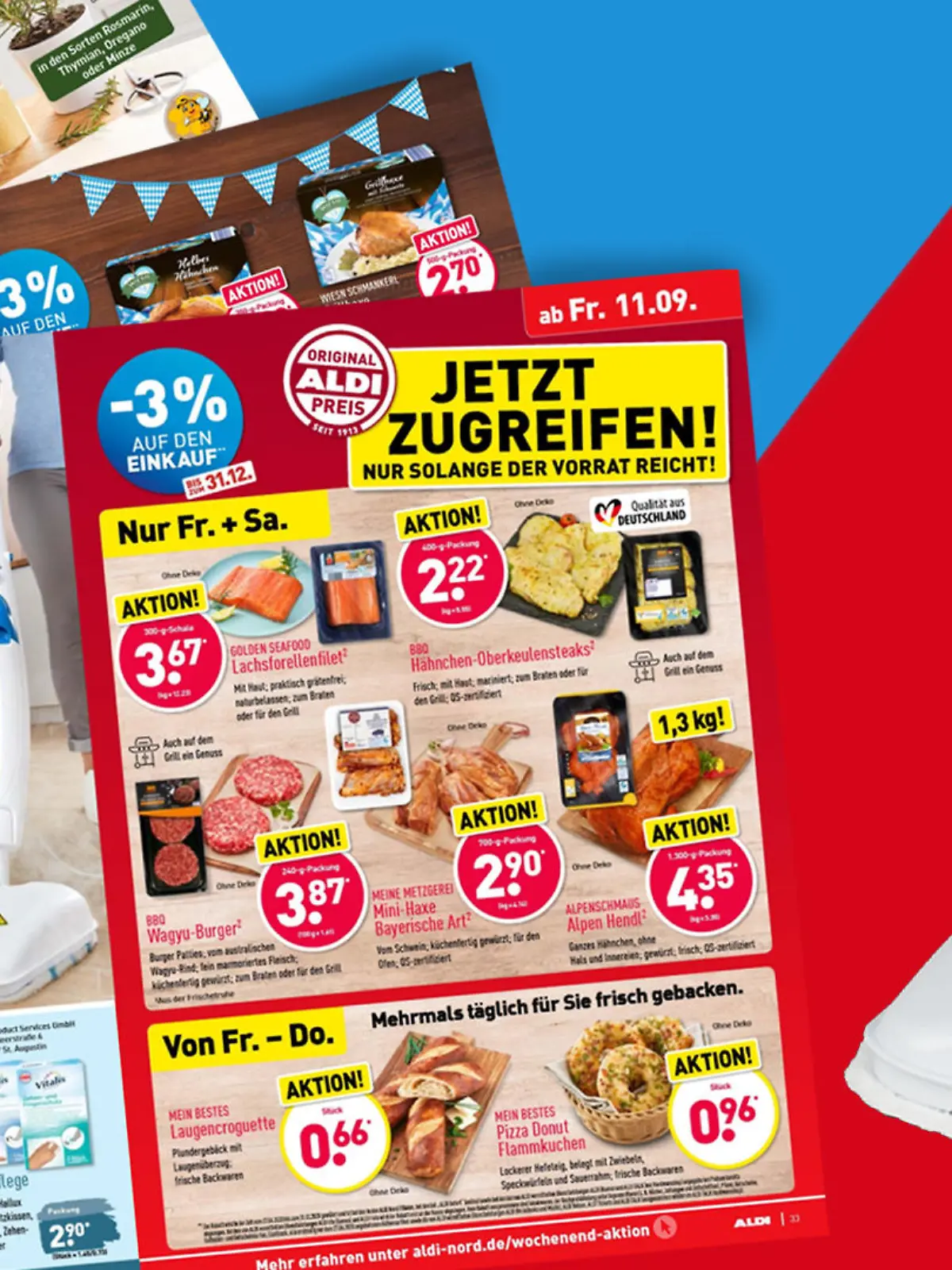 Dampfbesen von Quigg im Aldi-Angebot.