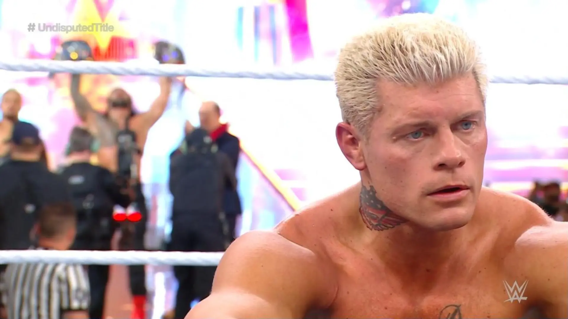 Die Enttäuschung über seine Niederlage teilte Cody Rhodes mit vielen Fans.