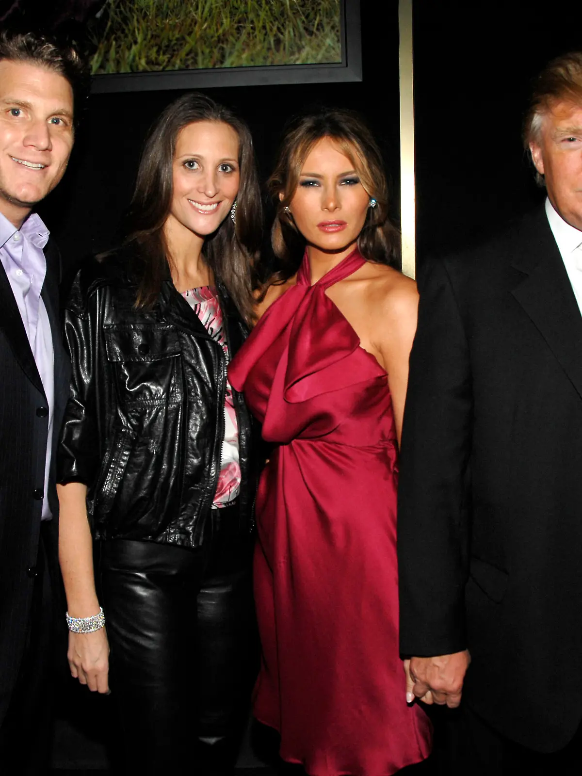 Stephanie Winston Wolkoff mit Melania Trump und Donald Trump bei einer Benefiz-Gala von UNICEF, 2008.