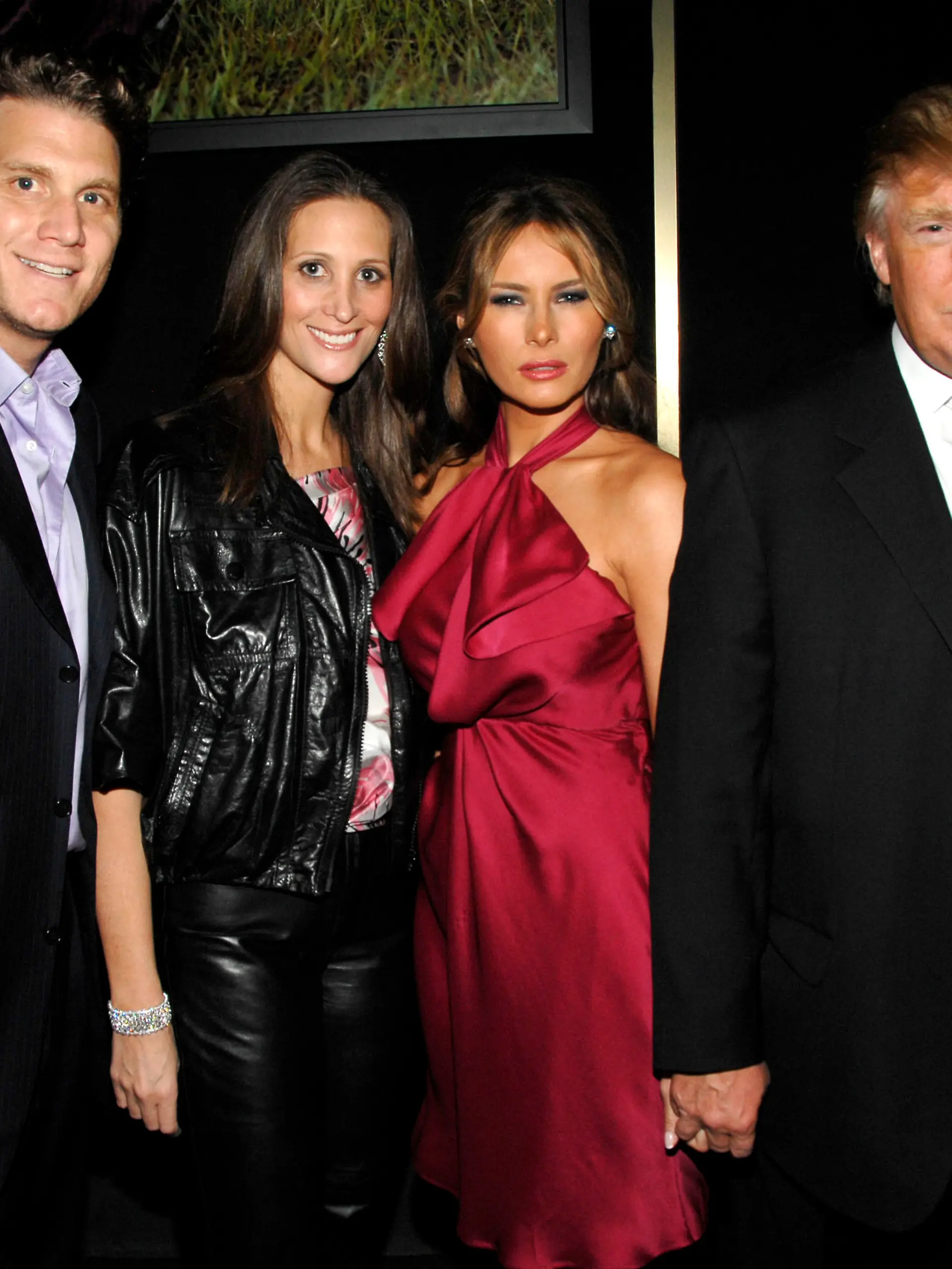 Stephanie Winston Wolkoff mit Melania Trump und Donald Trump bei einer Benefiz-Gala von UNICEF, 2008.