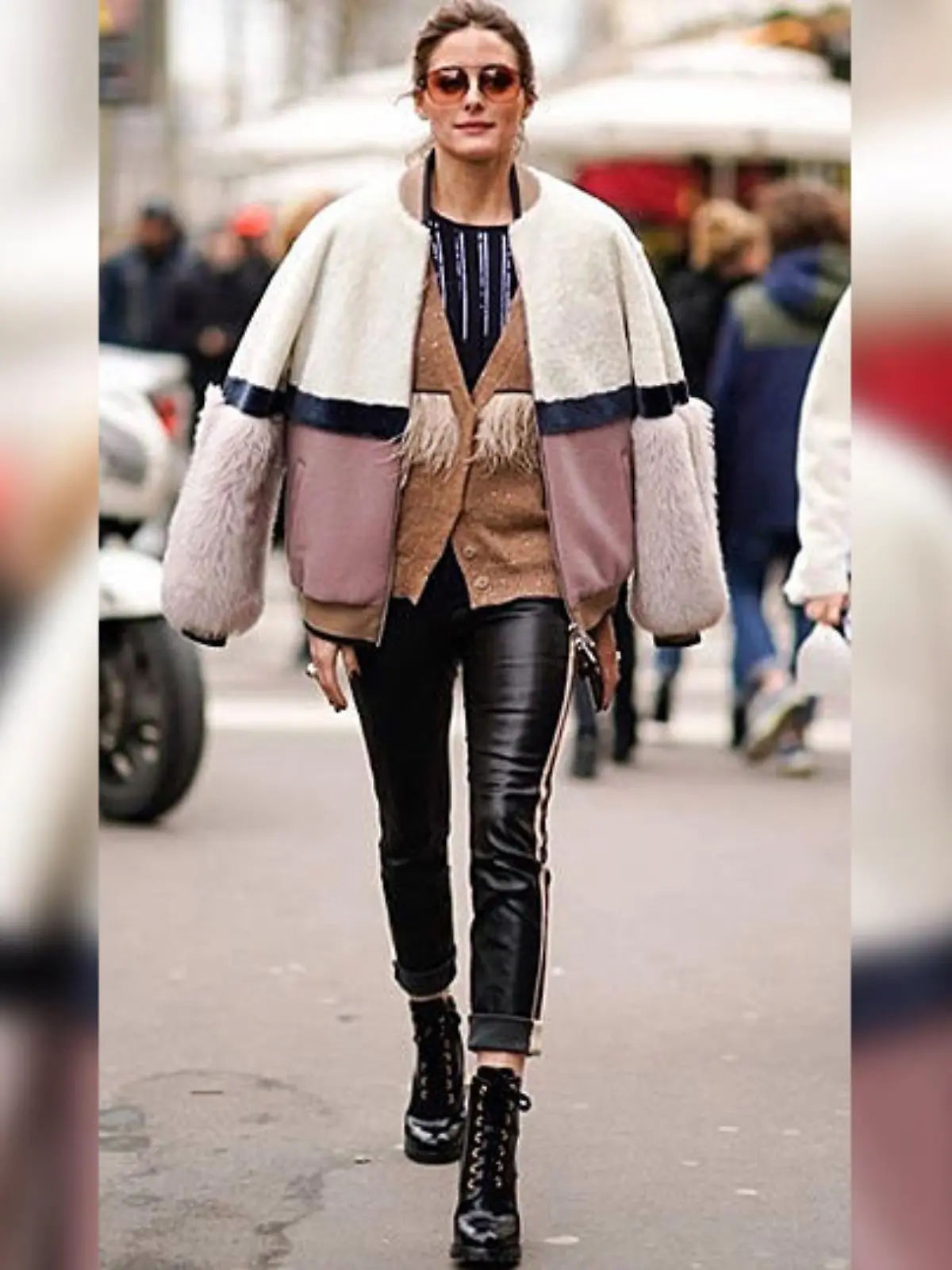 Olivia Palermo trägt Layering.