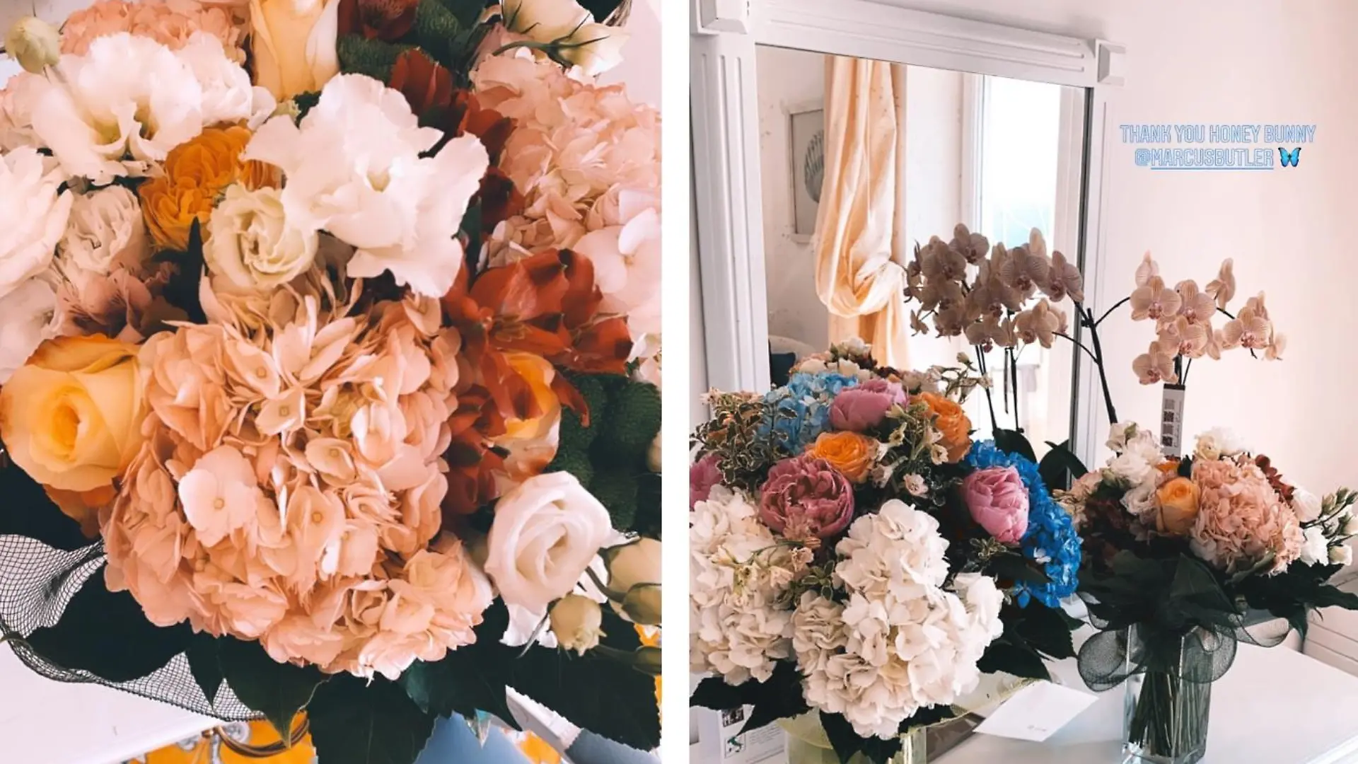 Stefanie Giesinger bekam Blumen zum Geburtstag von ihrem Partner Marcus.