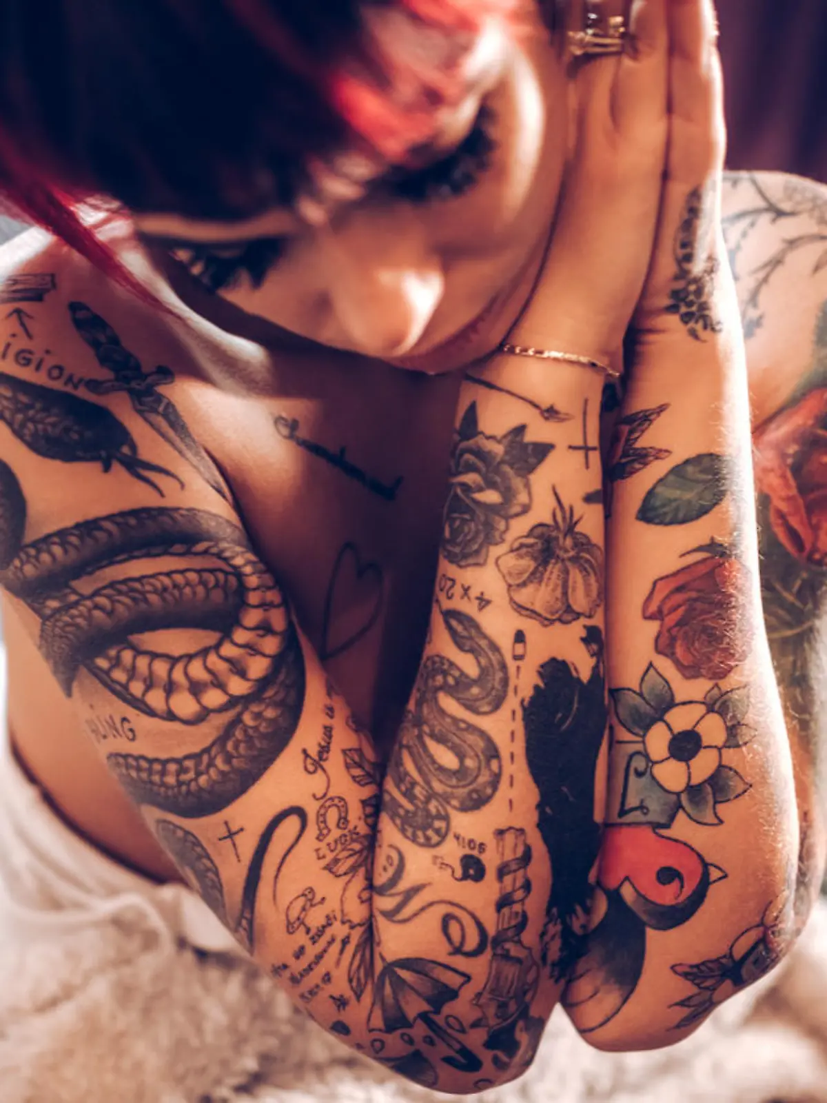 Rotes Tattoo