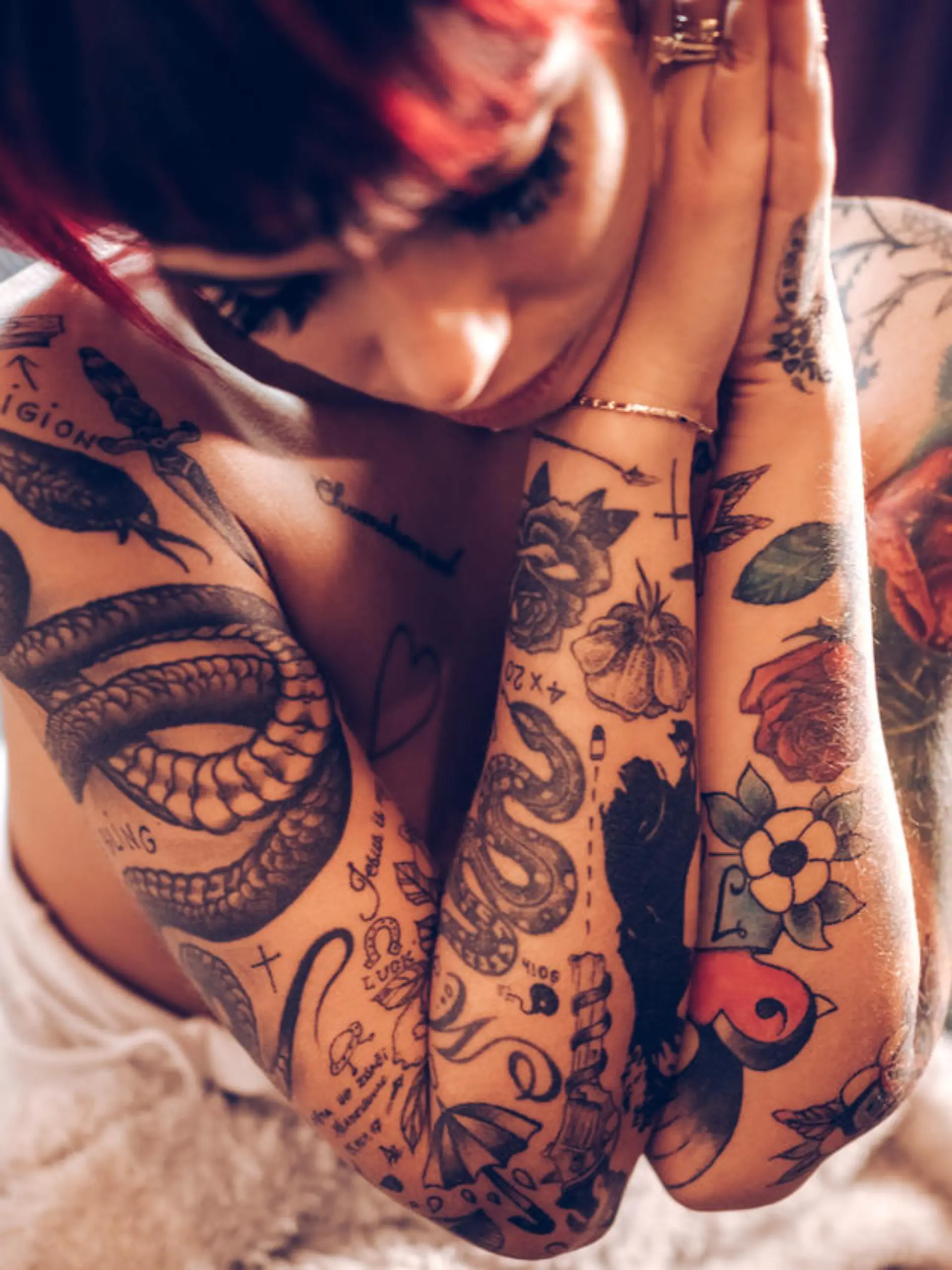 Rotes Tattoo
