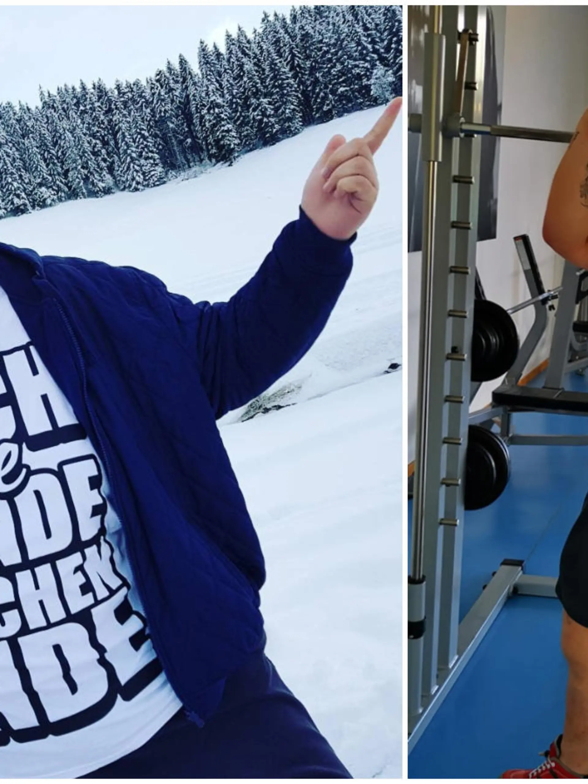 Hans Entertainment hat stark abgenommen: Links ein Bild von 2017, rechts ein Bild vom Juli 2020.