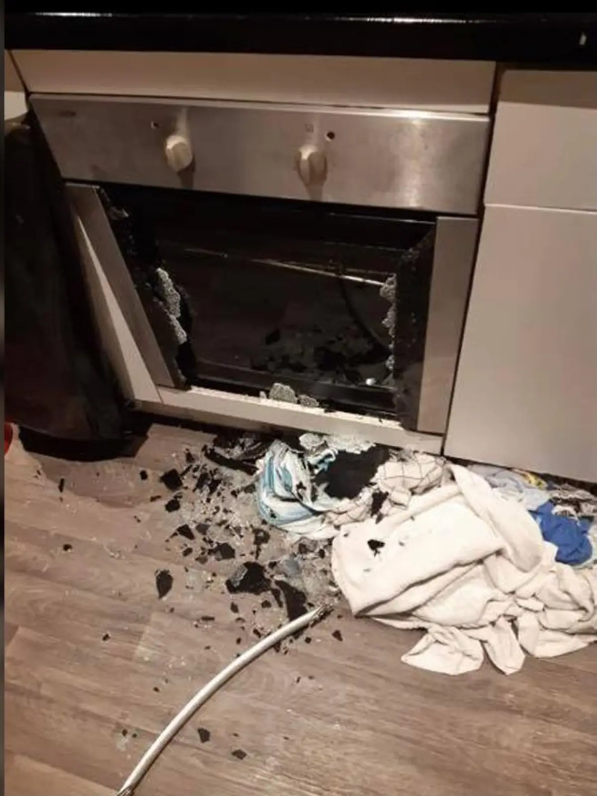 Zum Glück wurde niemand verletzt!