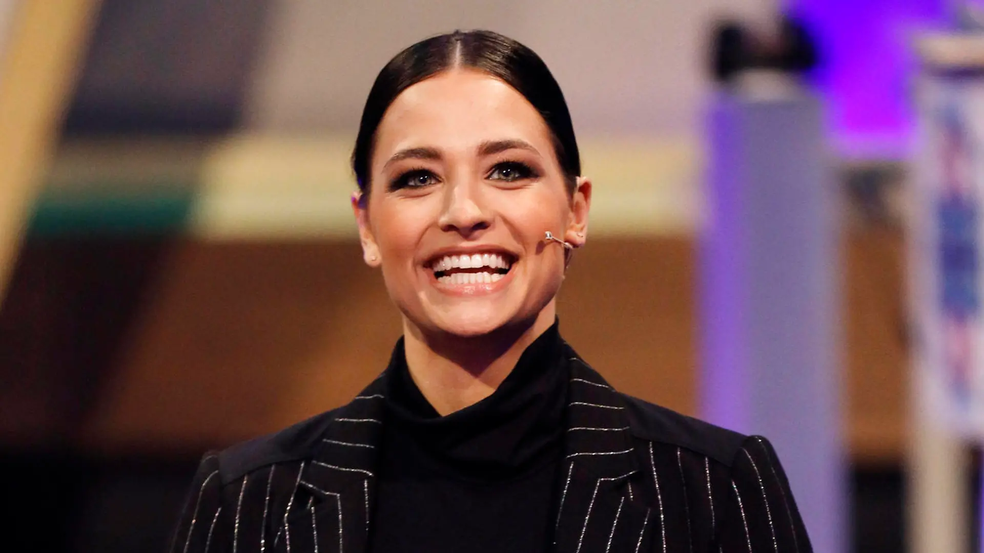 Amira Pocher in der RTL-Live-Show Pocher vs. Wendler - Schluss mit lustig in den NOBEO Studios. Köln-Hürth, 01.03.2020 *** Amira Pocher in the RTL live show Pocher vs Wendler End with funny in the NOBEO Studios Cologne Hürth, 01 03 2020 Foto:xC.xHardtx/xFuturexImage