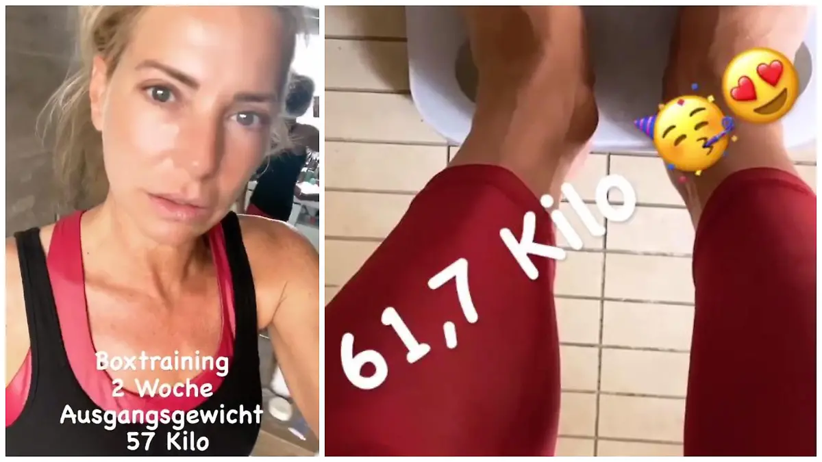 Hier gibt Giulia ihren Followern ein Update