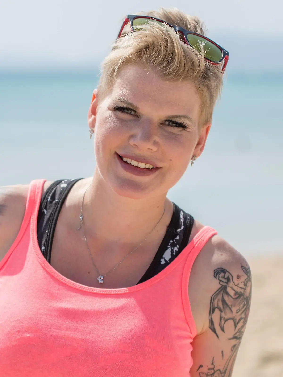 Melanie Müller an der Playa de Palma auf Mallorca Melanie Müller *** Melanie Müller at the Playa de Palma on Mallorca Melanie Müller  