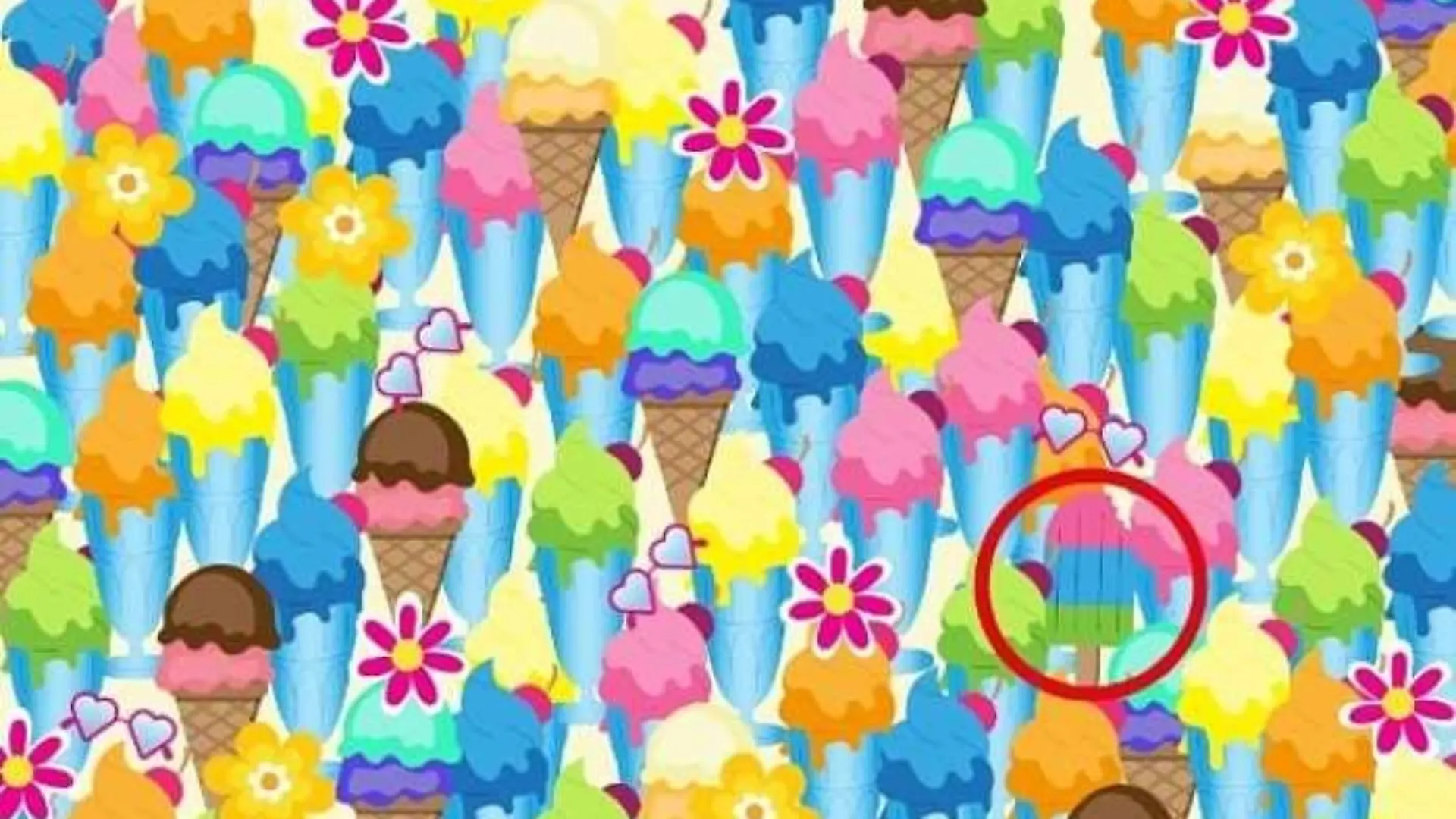 Auflösung Suchbild Eis am Stiel