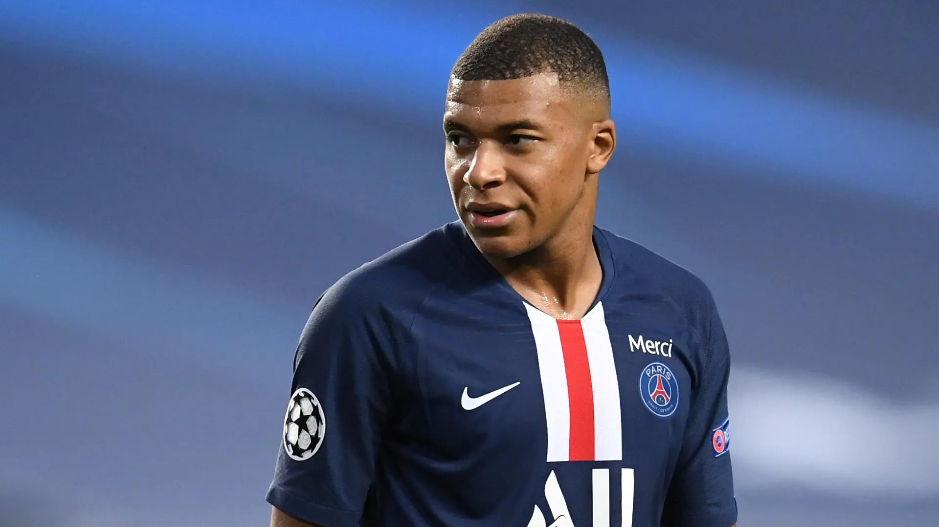 Soccer Football - Champions League - Semi Final - RB Leipzig v Paris St Germain - Estadio da Luz, Lisbon, Portugal - August 18, 2020 Paris St Germain's Kylian Mbappe, as play resumes behind closed doors following the outbreak of the coronavirus disease (COVID-19) David Ramos/Pool via REUTERS