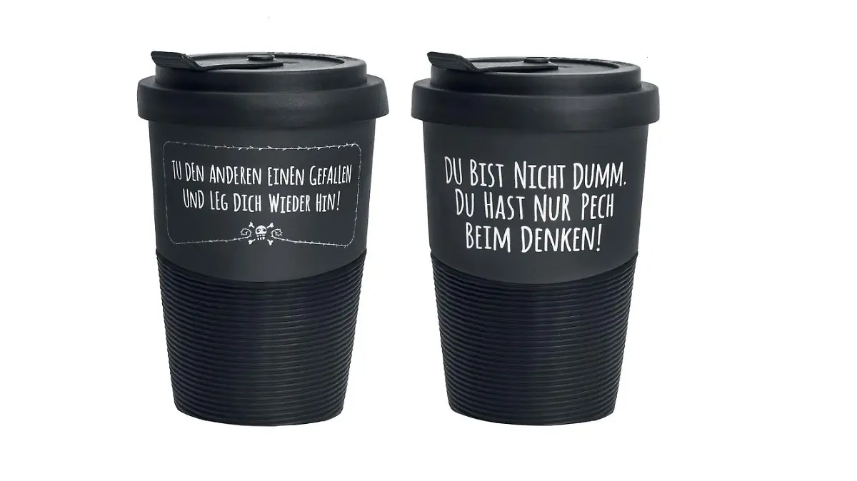 Lustige Kaffeetassen