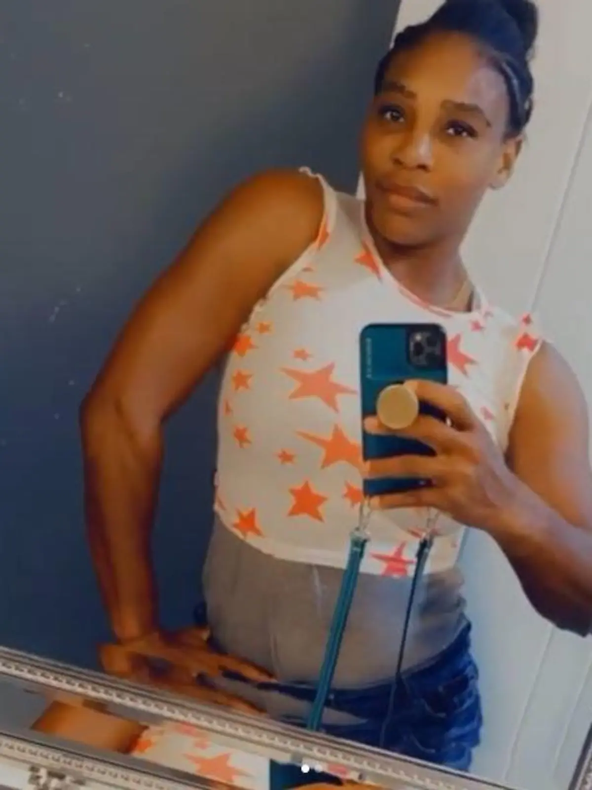 Tennis-Star Serena Williams zeigt sich auf Instagram in einem Top ihrer zweijährigen Tochter